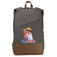 Trump Merica Salt Bae Cotton Canvas Backpack