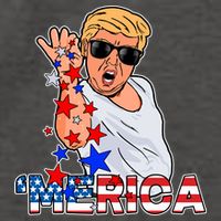 Trump Merica Salt Bae Vector Backpack