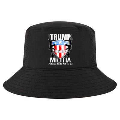 Trump Militia Protecting The 1st With 2nd Cool Comfort Performance Bucket Hat