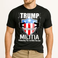Trump Militia Protecting The 1st With 2nd Cooling Performance Crew T-Shirt