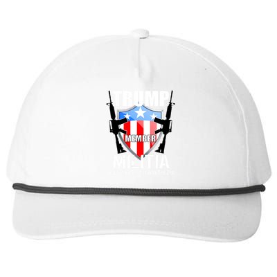 Trump Militia Protecting The 1st With 2nd Snapback Five-Panel Rope Hat