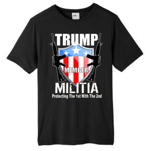 Trump Militia Protecting The 1st With 2nd Tall Fusion ChromaSoft Performance T-Shirt