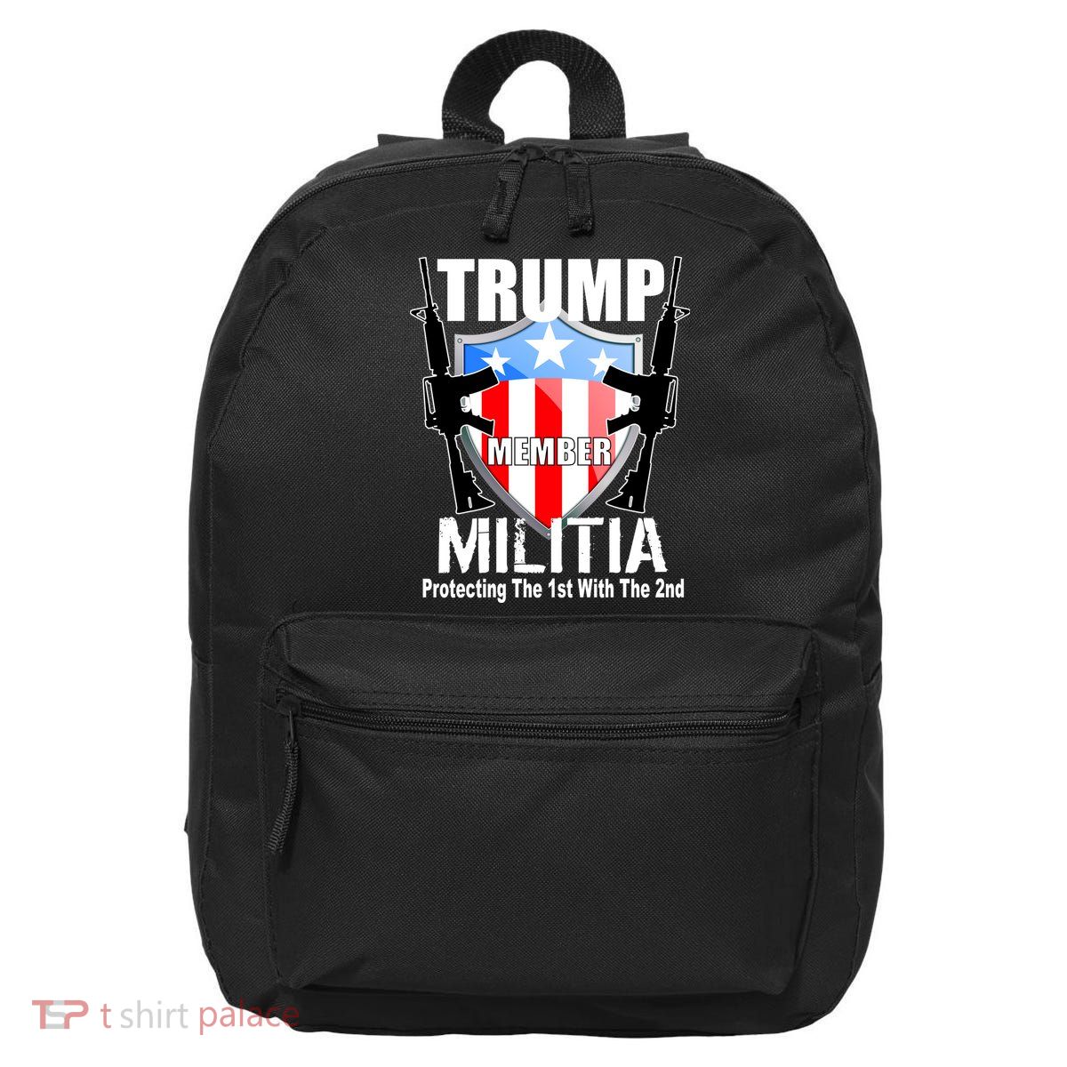 Trump Militia Protecting The 1st With 2nd 16 in Basic Backpack