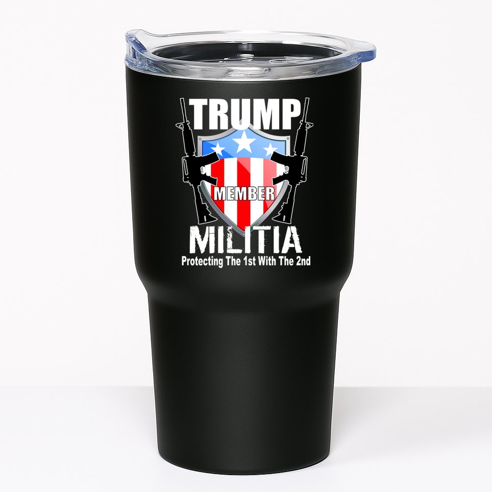 Trump Militia Protecting The 1st With 2nd Tumbler