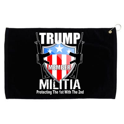 Trump Militia Protecting The 1st With 2nd Grommeted Golf Towel