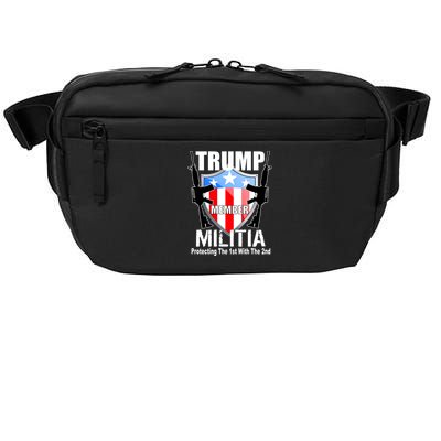 Trump Militia Protecting The 1st With 2nd Crossbody Pack