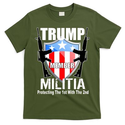 Trump Militia Protecting The 1st With 2nd T-Shirt