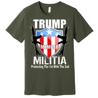 Trump Militia Protecting The 1st With 2nd Premium T-Shirt