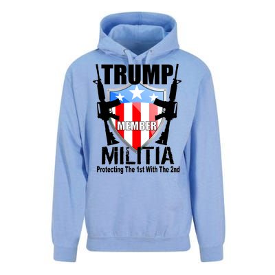 Trump Militia Protecting The 1st With 2nd Unisex Surf Hoodie