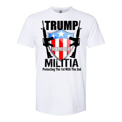 Trump Militia Protecting The 1st With 2nd Softstyle® CVC T-Shirt