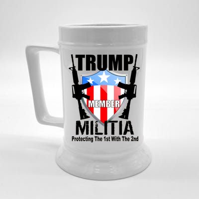 Trump Militia Protecting The 1st With 2nd Beer Stein