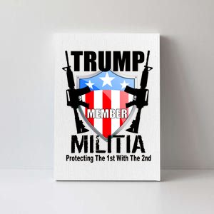 Trump Militia Protecting The 1st With 2nd Canvas