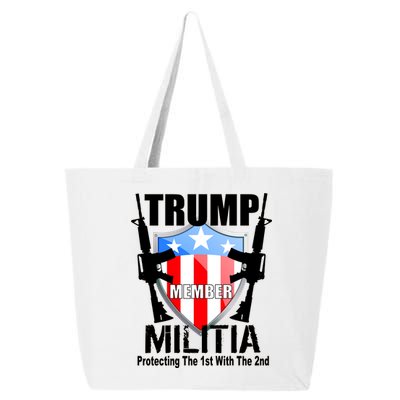 Trump Militia Protecting The 1st With 2nd 25L Jumbo Tote