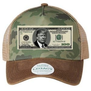 Trump Money Hundred Dollar Bill $100  Legacy Tie Dye Trucker Hat