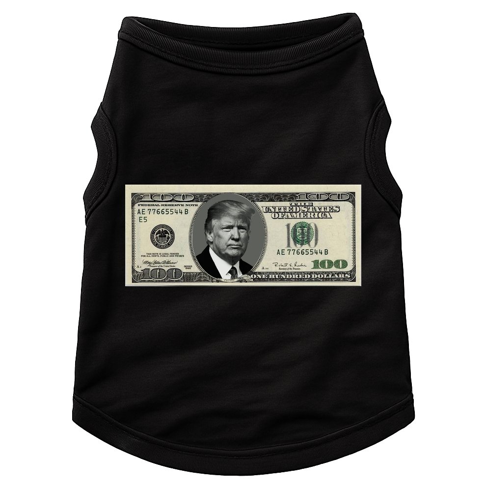 Trump Money Hundred Dollar Bill $100  Doggie Tank