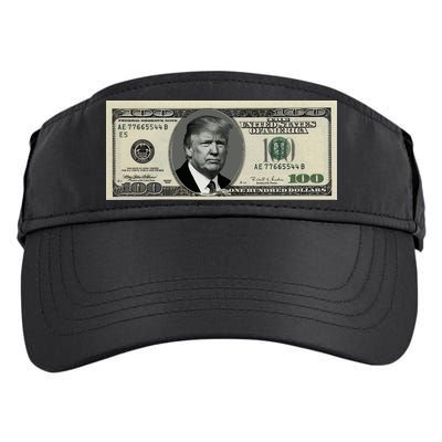 Trump Money Hundred Dollar Bill $100  Adult Drive Performance Visor