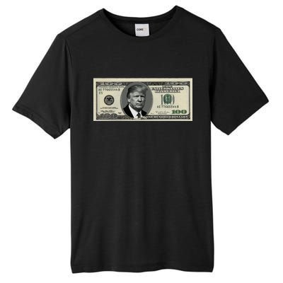 Trump Money Hundred Dollar Bill $100  Tall Fusion ChromaSoft Performance T-Shirt