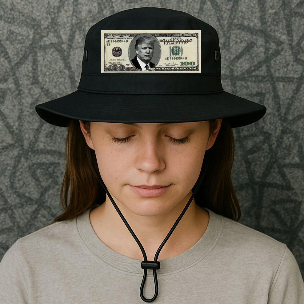 Trump Money Hundred Dollar Bill $100  Bucket Hat
