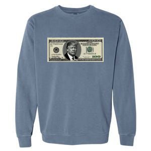 Trump Money Hundred Dollar Bill $100  Garment-Dyed Sweatshirt