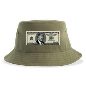 Trump Money Hundred Dollar Bill $100  Sustainable Bucket Hat