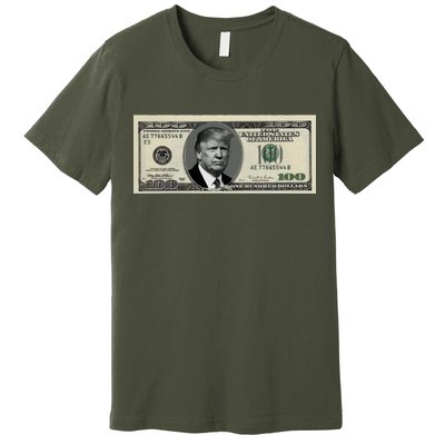 Trump Money Hundred Dollar Bill $100  Premium T-Shirt