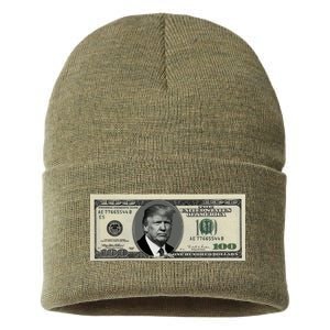 Trump Money Hundred Dollar Bill $100  Sustainable Knit Beanie