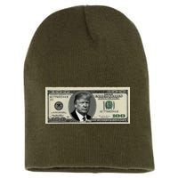 Trump Money Hundred Dollar Bill $100  Short Acrylic Beanie