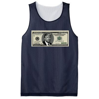 Trump Money Hundred Dollar Bill $100  Mesh Reversible Basketball Jersey Tank