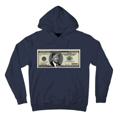 Trump Money Hundred Dollar Bill $100  Tall Hoodie