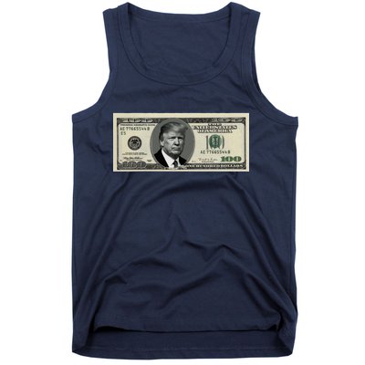 Trump Money Hundred Dollar Bill $100  Tank Top