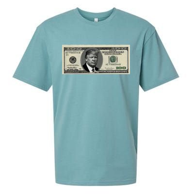 Trump Money Hundred Dollar Bill $100  Sueded Cloud Jersey T-Shirt