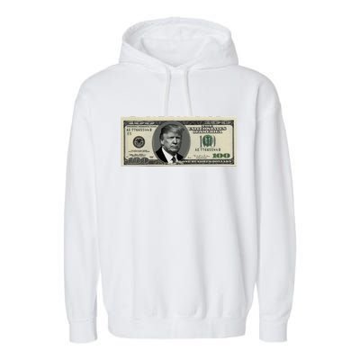 Trump Money Hundred Dollar Bill $100  Garment-Dyed Fleece Hoodie