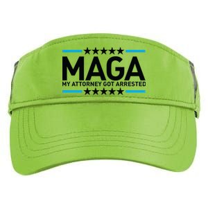 Trump My Attorney Got Arrested MAGA Adult Drive Performance Visor