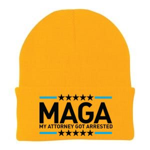 Trump My Attorney Got Arrested MAGA Knit Cap Winter Beanie