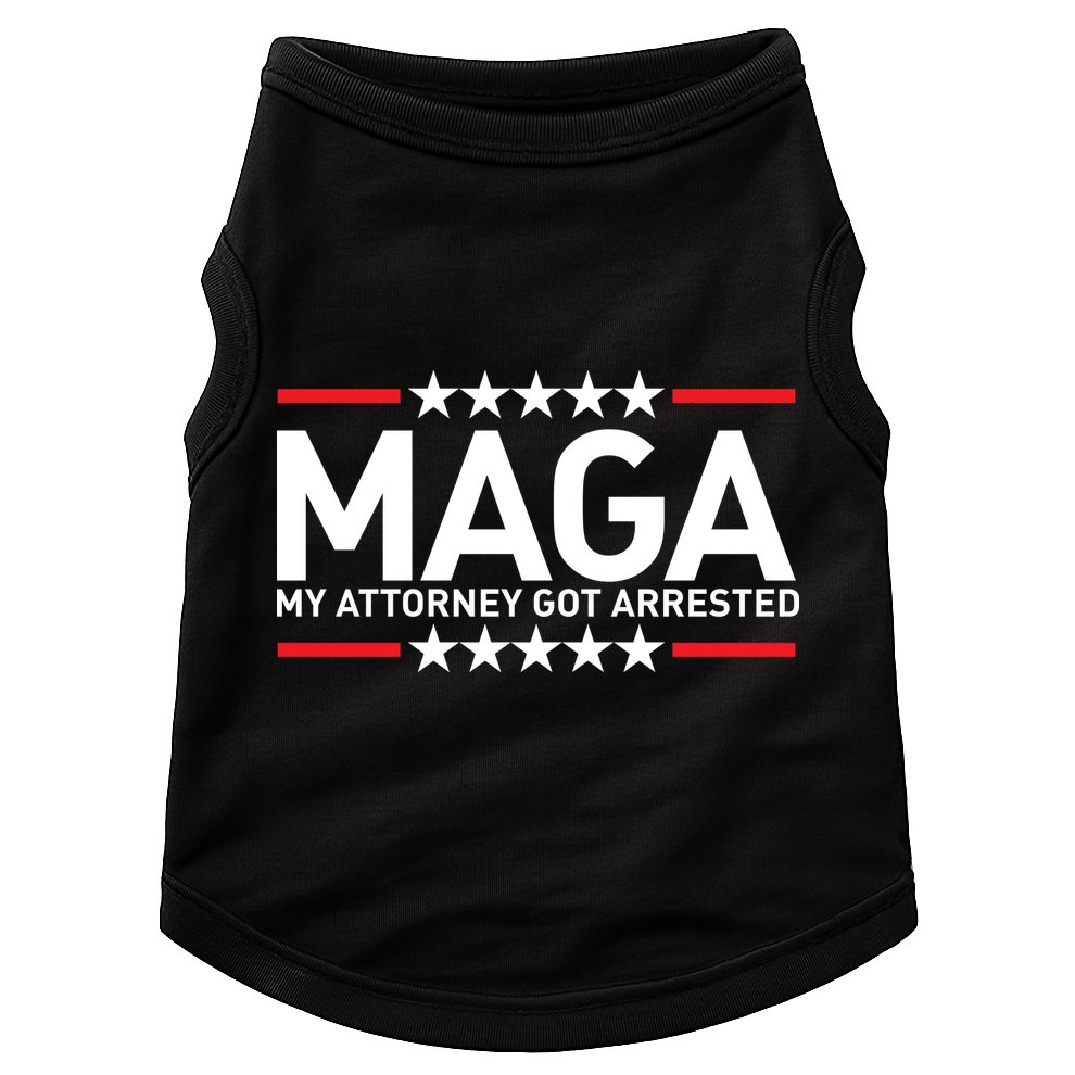 Trump My Attorney Got Arrested MAGA Doggie Tank