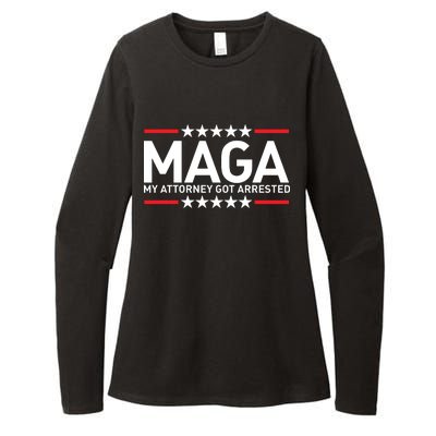 Trump My Attorney Got Arrested MAGA Womens CVC Long Sleeve Shirt