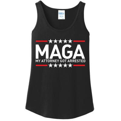 Trump My Attorney Got Arrested MAGA Ladies Essential Tank