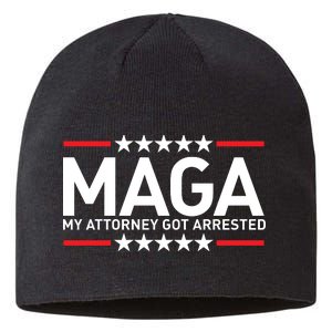 Trump My Attorney Got Arrested MAGA Sustainable Beanie