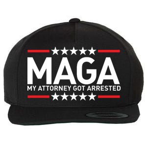 Trump My Attorney Got Arrested MAGA Wool Snapback Cap