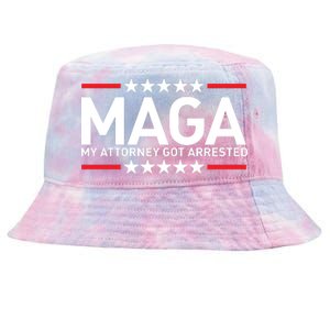 Trump My Attorney Got Arrested MAGA Tie-Dyed Bucket Hat