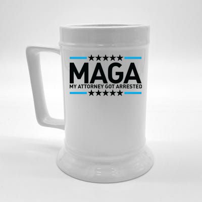 Trump My Attorney Got Arrested MAGA Beer Stein