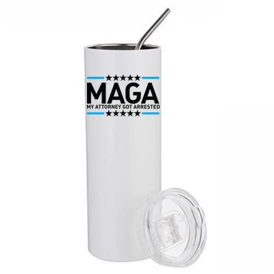 Trump My Attorney Got Arrested MAGA Stainless Steel Tumbler