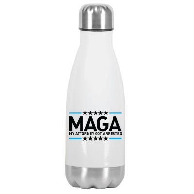 Trump My Attorney Got Arrested MAGA Stainless Steel Insulated Water Bottle