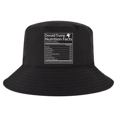 Trump Nutrition Facts Make America Great Cool Comfort Performance Bucket Hat