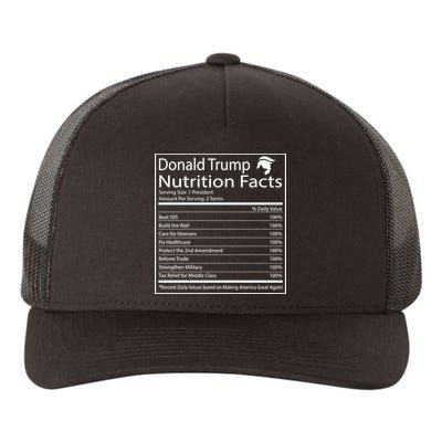 Trump Nutrition Facts Make America Great Yupoong Adult 5-Panel Trucker Hat