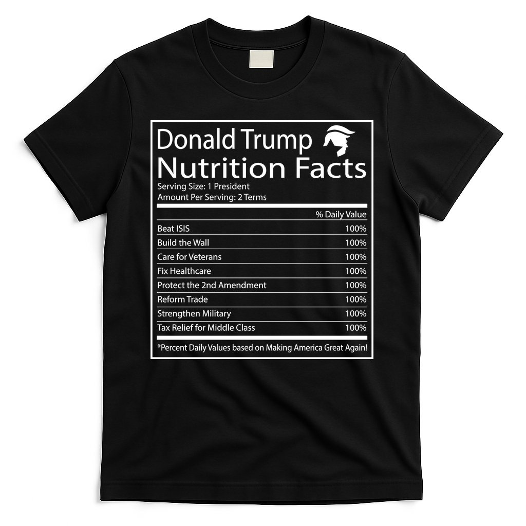Trump Nutrition Facts Make America Great T-Shirt