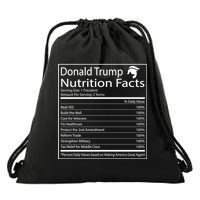 Trump Nutrition Facts Make America Great Drawstring Bag