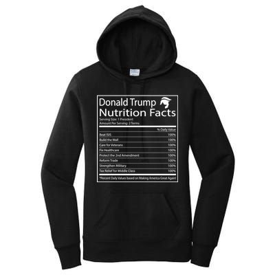 Trump Nutrition Facts Make America Great Women's Pullover Hoodie