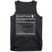 Trump Nutrition Facts Make America Great Tank Top