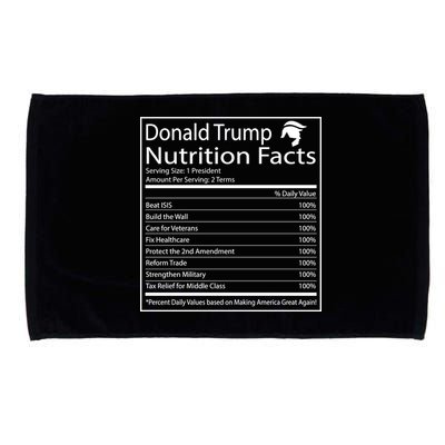 Trump Nutrition Facts Make America Great Microfiber Hand Towel